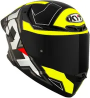KYT TT-Revo Electron, full face helmet , color: Matt Black/Grey/Yellow , size: M