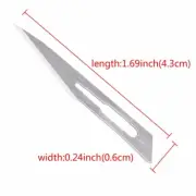 100Pcs Dental Scalpel Blades Steel Carbon Surgical Medical Instruments 11# Size