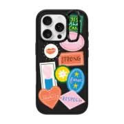 iPhone 16 Pro Impact Ring Stand Case MagSafe Compatible WOMAN STICKERS