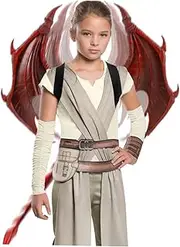 FOMIYES 1 Set Childrens Halloween Costume Props Red Mask Wings Tail for Cosplay Performance Durable Material for Festivals and Birthdays