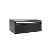 Fall Front Bread Bin in Matte Black by Brabantia