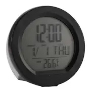 Car Solar Clock with Backlight LCD Digital Display Car Interior1888