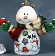 Ceramic Bisque~~ Ready to Paint~~ Snowball the snowman electric included