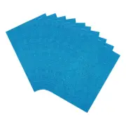 10 Sheets Glitter Foam Sheets Craft Adhesive Sheet EVA Foam Sheet Dark Lake Blue