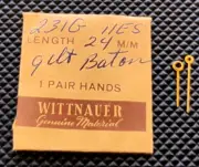 WITTNAUER 11ES Watch Hands Gilt Baton 24mm