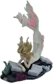 Mermaid Lost Books Toland Scott Polystone Resin Figurine Fantasy Collectible