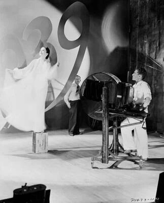 Gail Patrick being photographed by photographer William Walling on- Old Photo