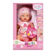 Baby Born Magic Girl Lifelike Soft Touch Kids/Childrens Toy 43cm - Open Box 3+