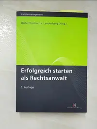 在飛比找樂天市場購物網優惠-【書寶二手書T5／法律_B3D】Erfolgreich st