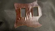 Leather pickguard Gibson SG lizard skin dark brown