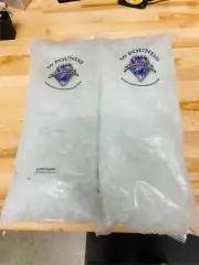 Diamond Fire Glass Clear Glass Alpine Nugget Firepit Glass Set of 2 10lb bags
