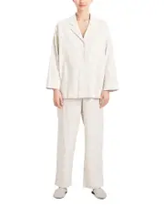 Natori Infinity Flannel Print Pajama Set