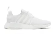 Adidas NMD R1 Primeblue Triple White Boost Shoes Sneakers Mens Size US 8 New ✅