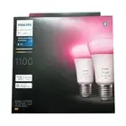 Philips Hue Starter Kit White and Color Ambiance 1100 E27 Smart Bulbs (2 Pack)