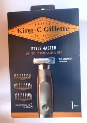 King C. Gillette Style Master Cordless One Tool To Trim Electric Shaver Black