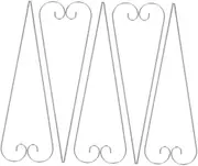 CLISPEED 10Pcs Heavy Duty Garden Shepherd Hooks Sturdy Iron Poles for Hanging Bird Feeders Lanterns Outdoor Decor Tall Garden Hooks for Plant Display and Elegant Outdoor Spaces