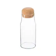 Argon Tableware Glass Storage Bottle with Cork Lid - 375ml