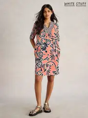 White Stuff Pink Ash 100% Linen Dress (W22621) | $182