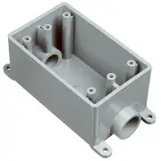 Carlon E981FFN-CTN PVC Outlet Box, Single-Gang, 1-In. - Quantity 8