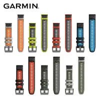 在飛比找PChome24h購物優惠-GARMIN QuickFit 22mm 雙色矽膠錶帶