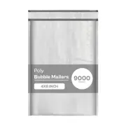 9000 4x8 #000 Poly Bubble Padded Envelopes Shipping Mailers CD Bags
