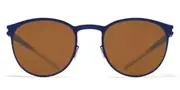Mykita Weston Polarized Blue Velvet Men's Sunglasses Blue Size 52