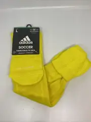 Yellow adidas Soccer Formation Elite Soccer Socks, OTC, Large, M 9-13, W 10-12