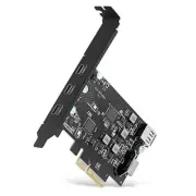 PCI-E to USB 3.2 Expansion Card ,3.2 gen2 10Gpbs (3X USB C, 1x USB A, 1x USB
