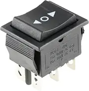 KLVN KCD4 Rocker Switch Power Switch 3 Position 6 Pins Electrical Equipment with Light Switch 16A 250VAC/ 20A 125VAC 1PCS(Reset)
