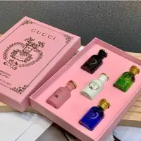 在飛比找蝦皮購物優惠-Gucci/古馳 煉金術香水小樣5件套10ml禮盒裝女士伴手