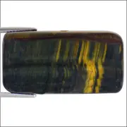 40.57 Ct Natural Tiger Eye Gemstone Multi Color Rectangular Cut