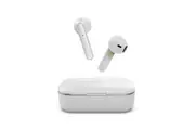 Laser Bluetooth TWS Earphones w Wireless Charging Case In-Ear Earbuds White