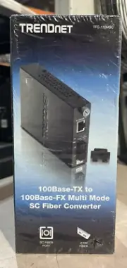 TRENDNET 100BASE-TX TO 100BASE-FX MULTI MODE SC FIBER MEDIA CONVERTER