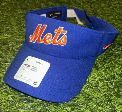 Nike MLB New York Mets Dri-Fit Adjustable Visor OSFM NWT