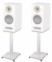 Pair 21” Steel White Stands For Jamo S 801 Bookshelf Speakers