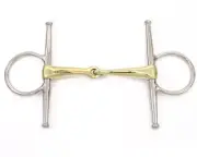 Cavalon Full Cheek German Silver Single Joint Snaffle Bit