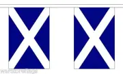 SCOTLAND FLAG BUNTING 9 metres 30 flags ST ANDREW SCOTS