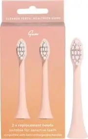 Gem Electric Toothbrush Replacement Heads Watermelon 2pk
