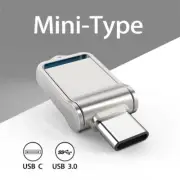 high capacity128GB Type-C Dual OTG USB 3.0 Flash Drive Mini Memory Stick Waterpr