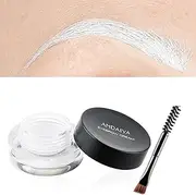 MAEPEOR 12 Colors Eyebrow Pomade - Full-pigmented, Long Lasting Waterproof Eyebrow Cream Gel Filling & Shaping Tinted Enhancers with Brush for Daily or Cosplay (05 White Out)
