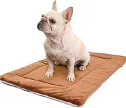 Ultra-Soft Plush Dog Bed Mat for Indoor & Car Use - 43x27 inch Comfortable Cotton-Filled Cushion with Non-Slip Bottom, Protect Pet's Spine, Suit for Travel Camping and Training