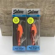 (2) Salmo Sinking Rail Shad 6 Crankbaits 2 3/8" 1/2 Ounce PEARLESCENT