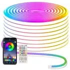 Led Neon Rope Lights, 50Ft RGB LED Strip Lights, Control with App/Remote, IP6...