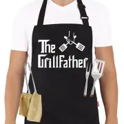 ALIPOBO Grill Aprons for Men Dad - The Grill father Apron - Funny Chef Cookin