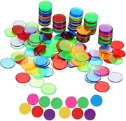 Kisangel 200Pcs Game Chips for Educational Calculation for Number Recognition Fun Bingo Props for Games Parties Rewards