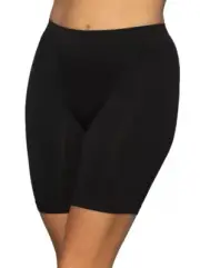 Vanity Fair Radiant Collection Women's Smooth Breathable Slip Short Sz M/6 Black