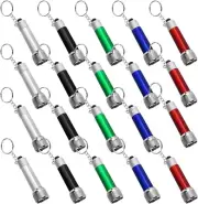 20 Packs Mini LED Flashlights, 2.7 Inch Pocket Flashlight Keychain 5 Bulbs LED f