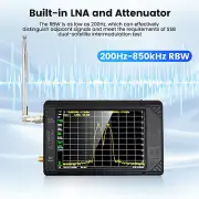Tiny Spectrum Analyzer For TinySA ULTRA 4" TFT LCD 100kHz-5.3GHz w/32GB Card