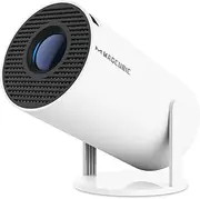 Magcubic Mini Projector 4K Support Android 11 Portable Projector 5G WiFi 6 Bluetooth 5.0 720P Native 200ANSI 8000L Movie Projector 180° Rotatable for Phone (White)