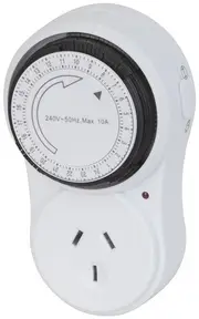 24 Hour Mechanical Timer A-N Switch Time Duration: 24hrs